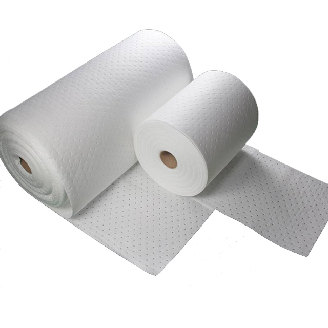 Rollo absorbente de aceite derramado solo de 40 cm * 50 m * 2 mm