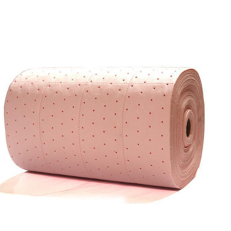 Rollo absorbente químico rosa de 40 cm * 50 m * 2 mm
