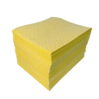 Estera absorbente química amarilla súper absorbente para limpiar el derrame de ácido fuerte