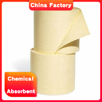 Rollo absorbente químico liguid solidificante de absorción rápida de aceite en derrame de banco de laboratorio